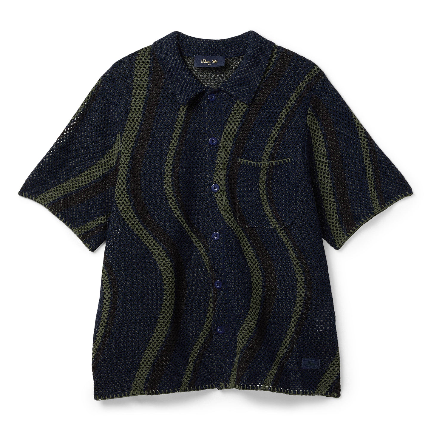 Dime Soleil Button Up Knit (Navy)