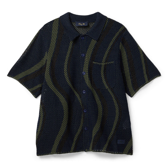 Dime Soleil Button Up Knit (Navy)