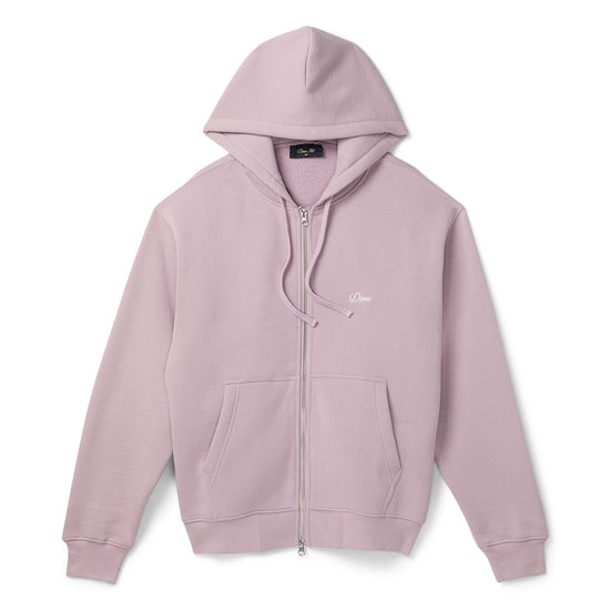 Dime Cursive Small Logo Zip Hoodie (Mauve)