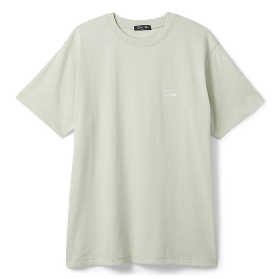 Dime Cursive Small Logo T-Shirt (Charcoal Moss)