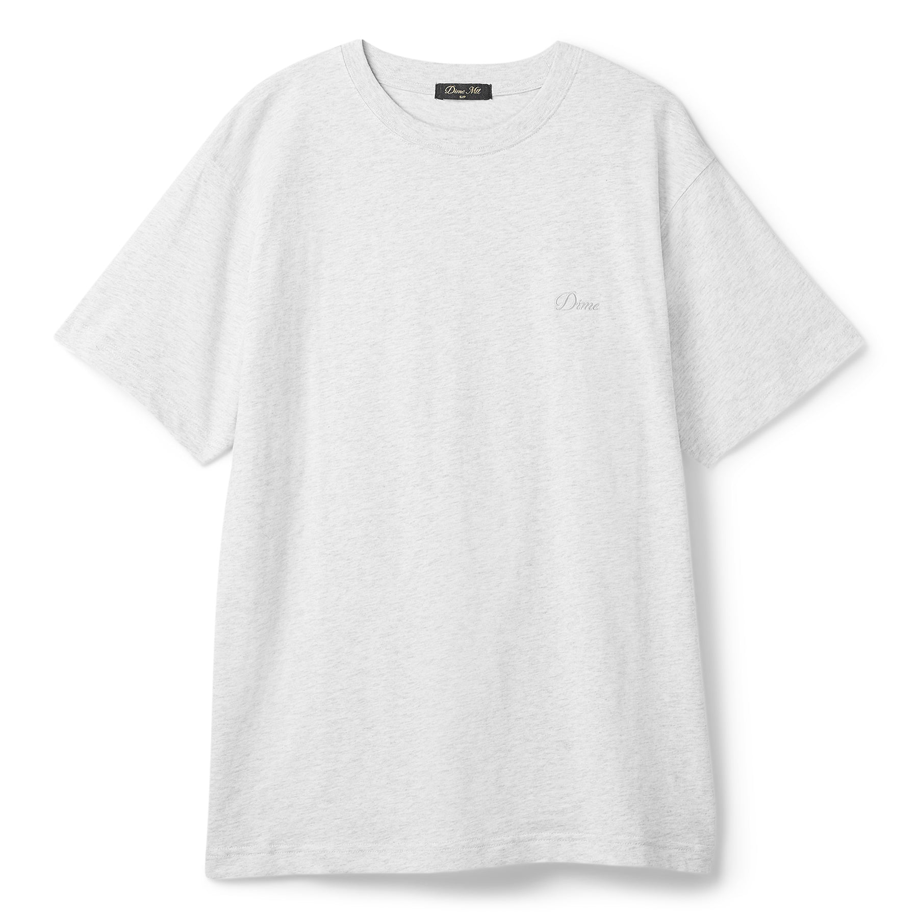 Dime Cursive Small Logo T-Shirt (Ash)