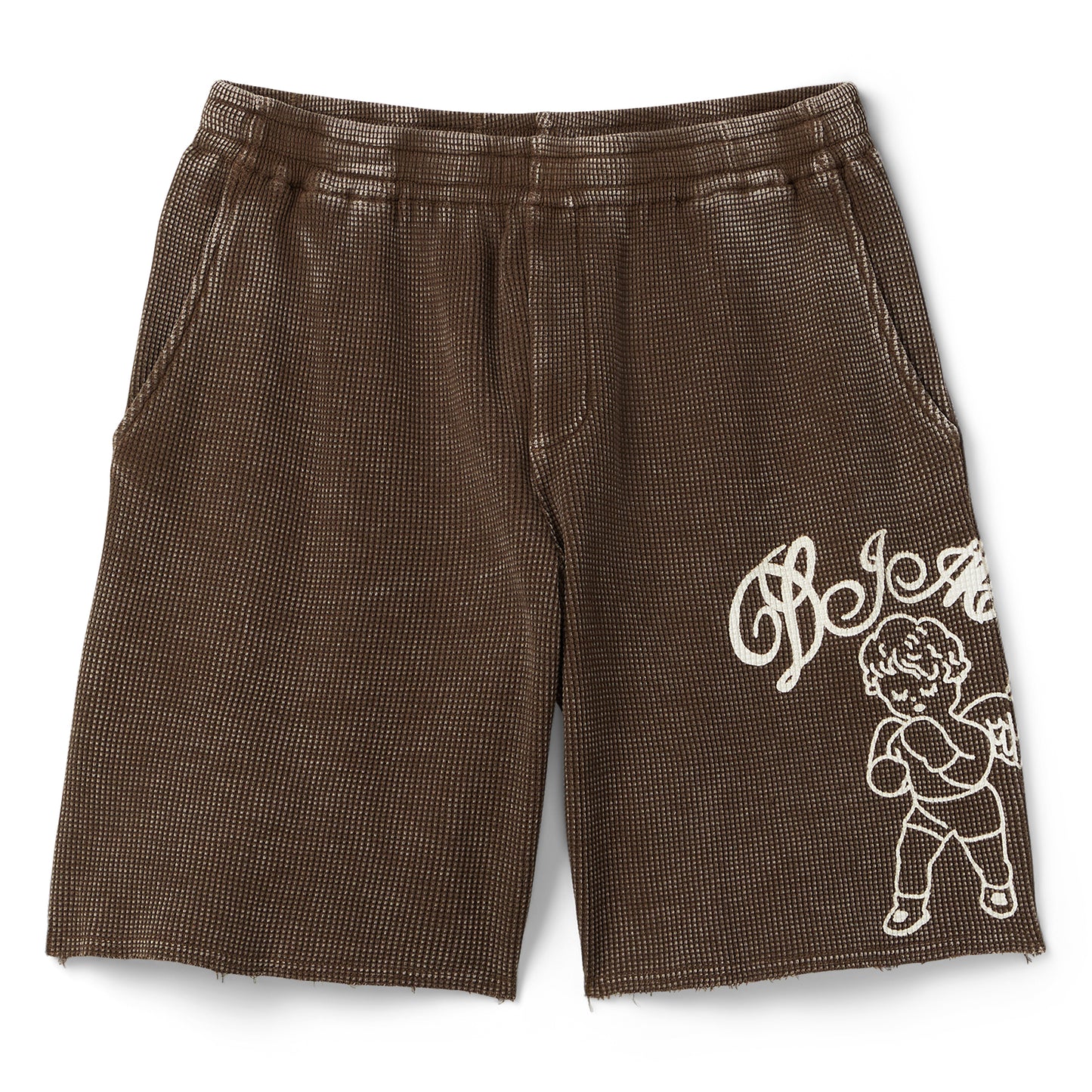 Dime Fighter Waffle Shorts (Brown Washed)