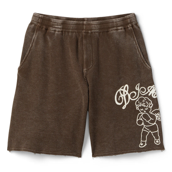 Dime Fighter Waffle Shorts (Brown Washed)