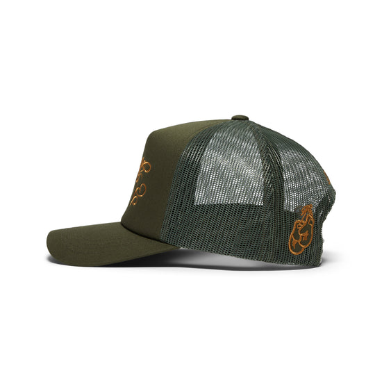 Dime Fighter Trucker Cap (Military Green)