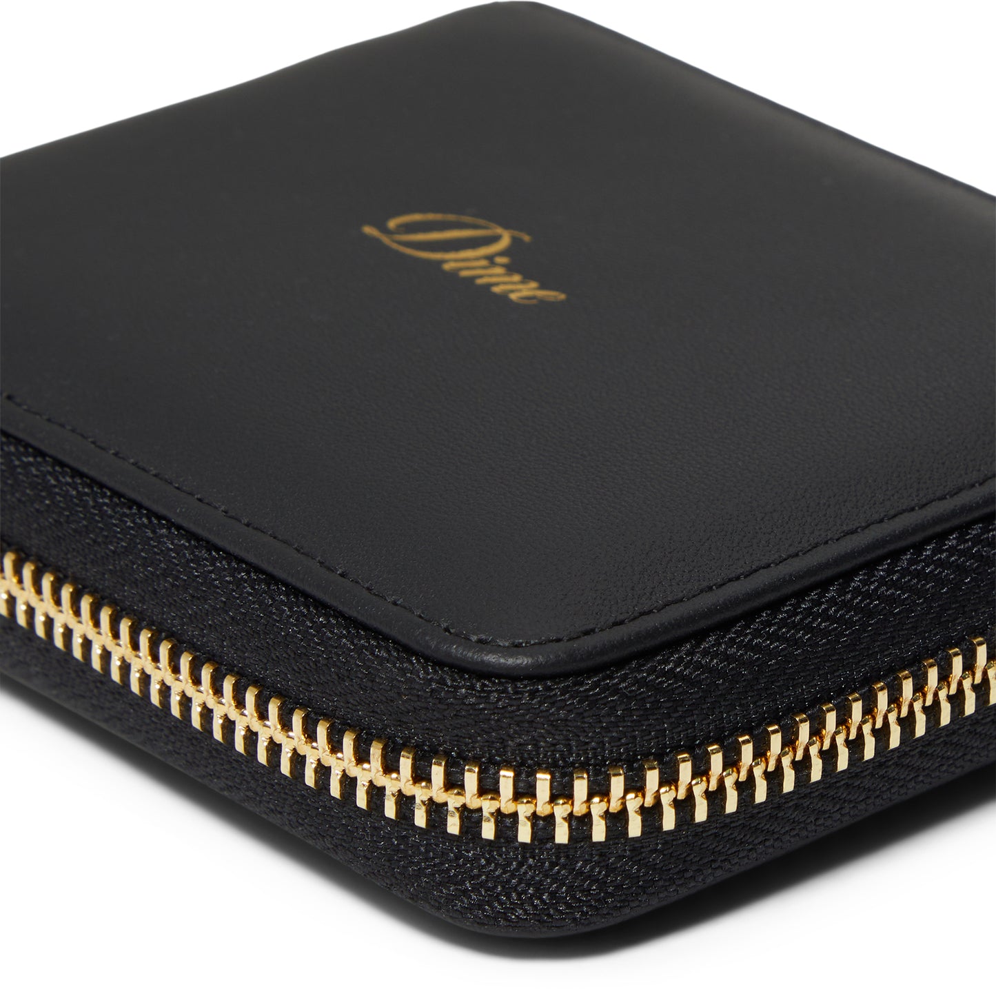 Dime Cursive Zip Wallet (Black)