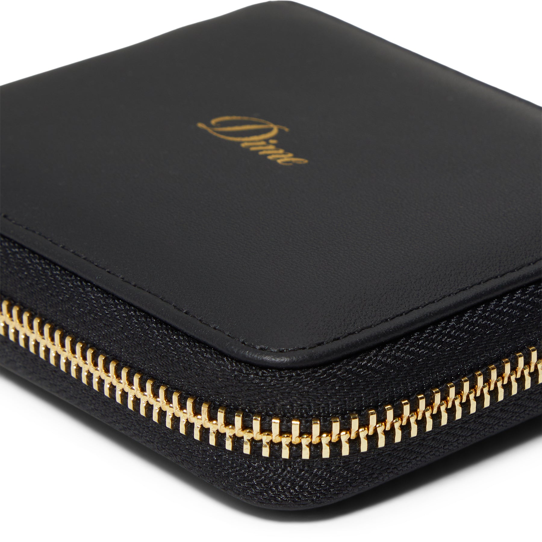 Dime Cursive Zip Wallet (Black)