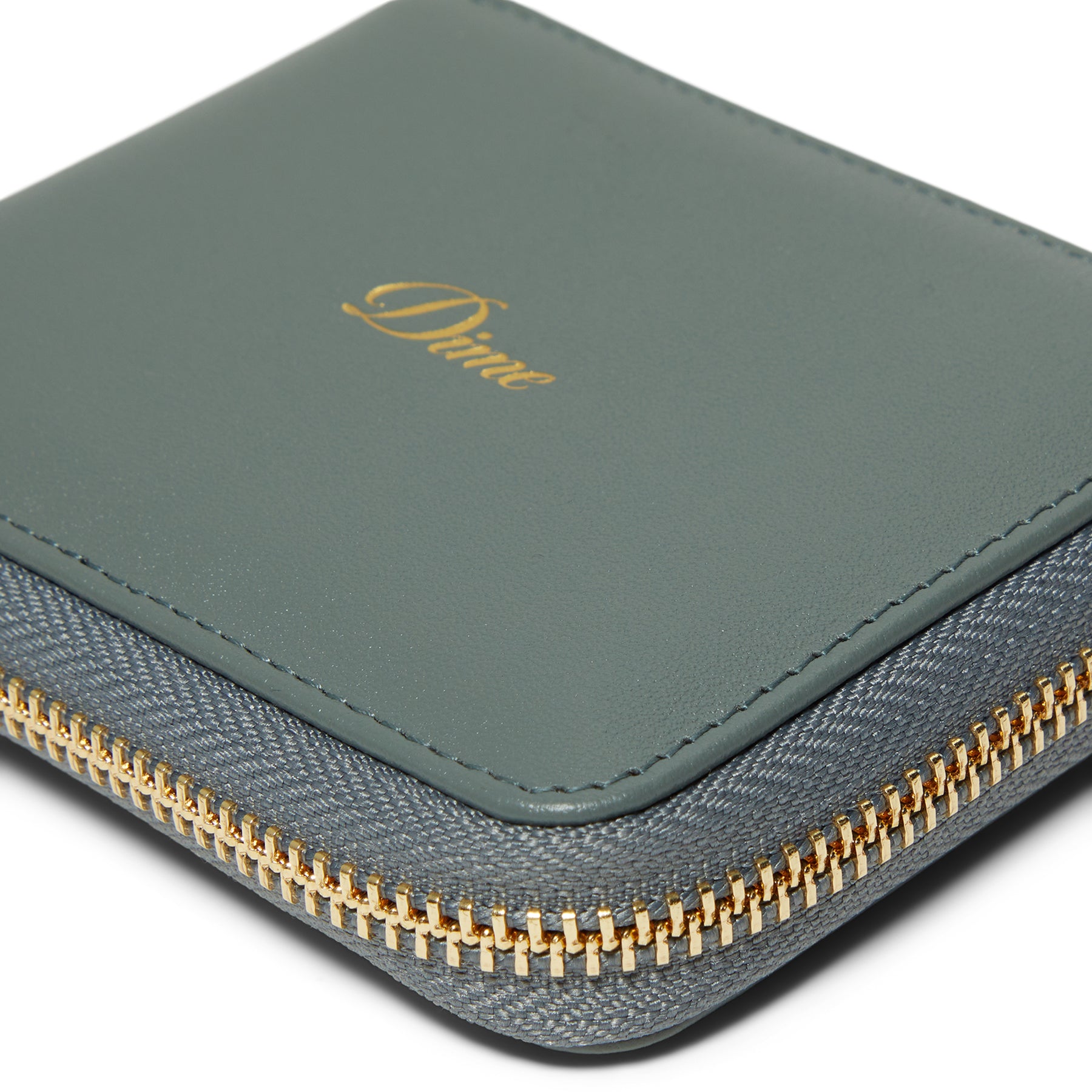 Dime Cursive Zip Wallet (Slate Green)
