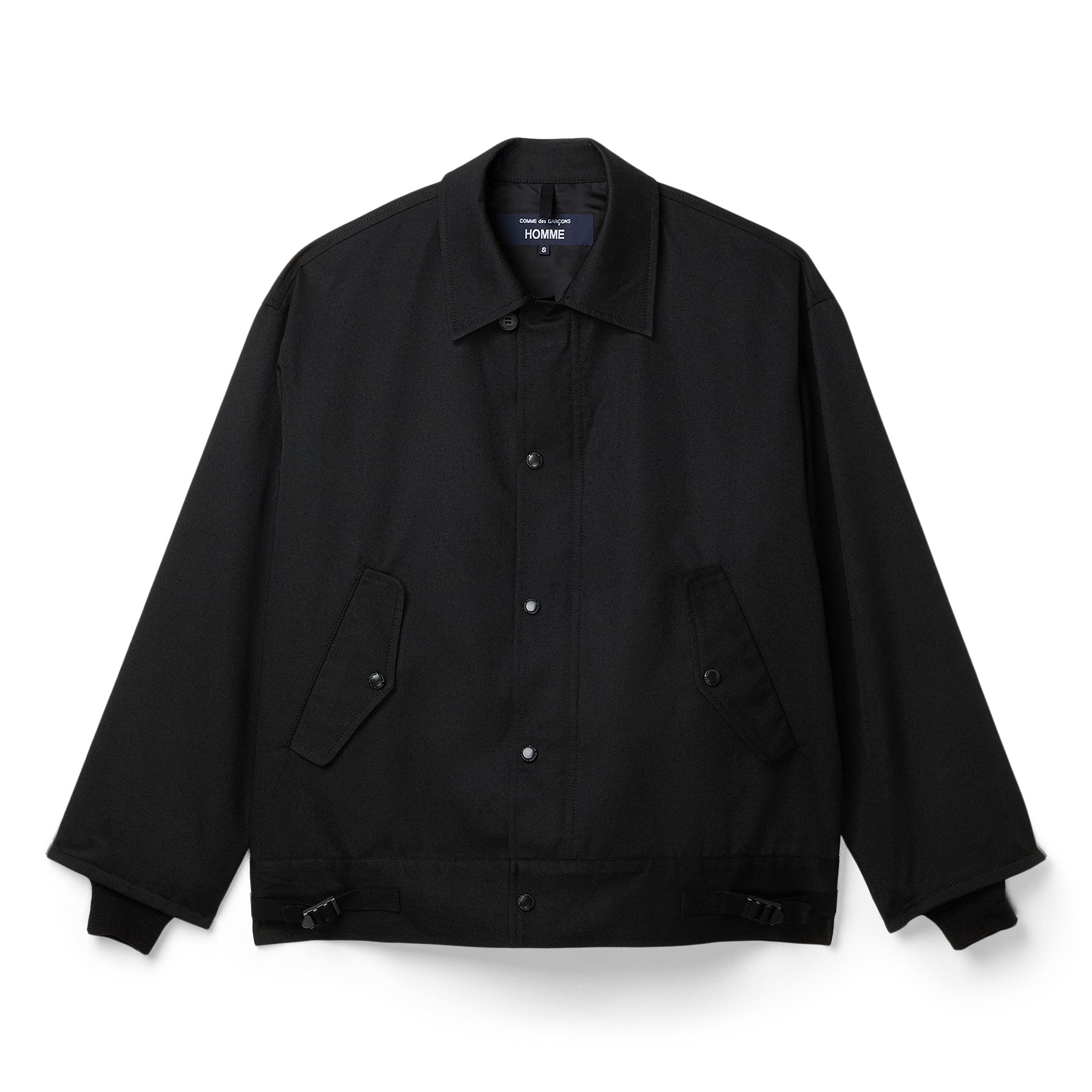 Comme des Garcons CDG Homme Wool Twill Jacket (Black)