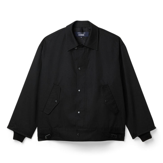 Comme des Garcons CDG Homme Wool Twill Jacket (Black)