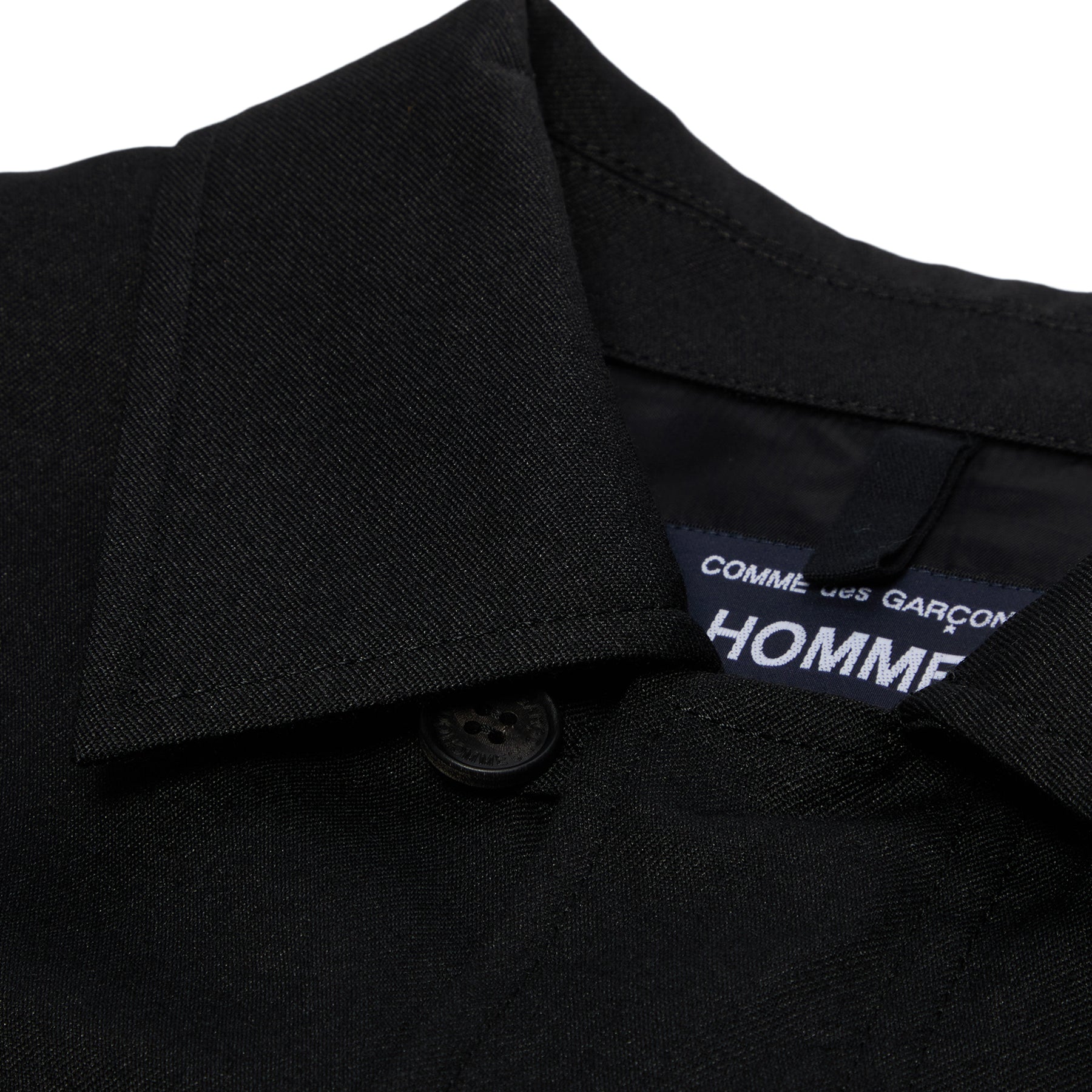 Comme des Garcons CDG Homme Wool Twill Jacket (Black)