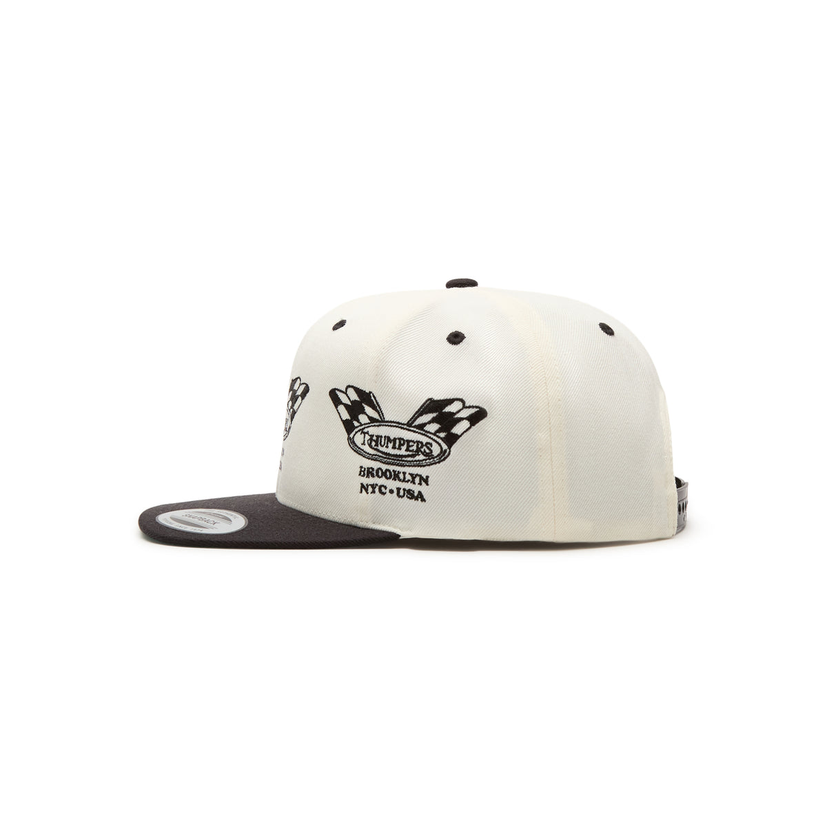 THUMPERS NYC Checked Flag 2 Tone Cap (Natural)