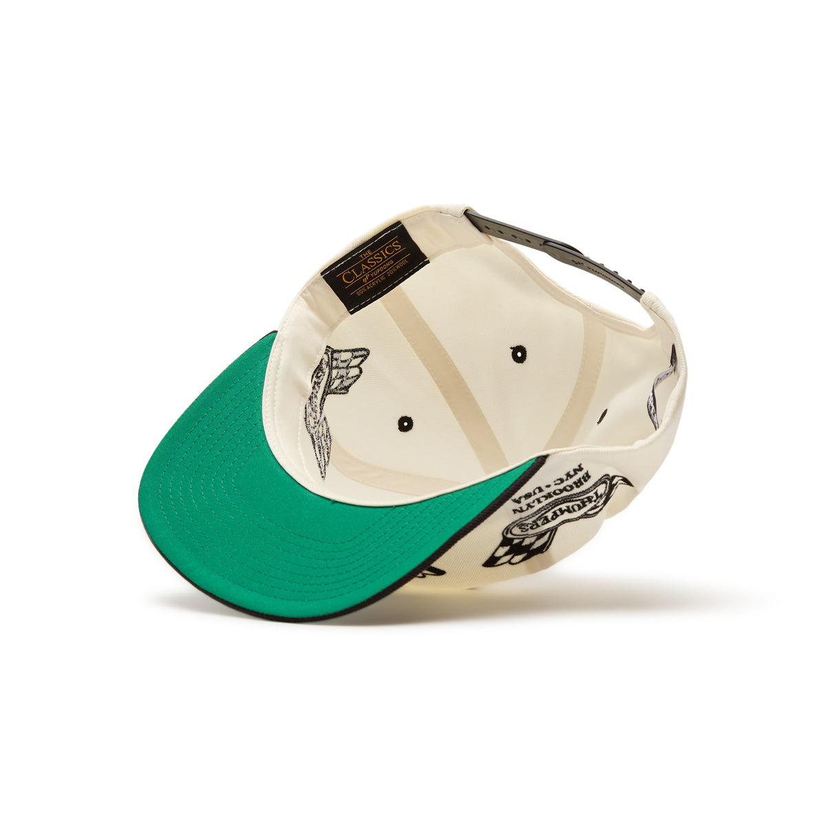 THUMPERS NYC Checked Flag 2 Tone Cap (Natural)