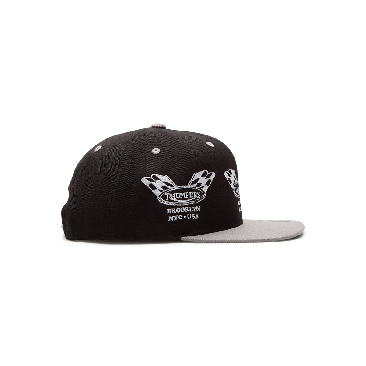 THUMPERS NYC Checked Flag 2 Tone Cap (Black)