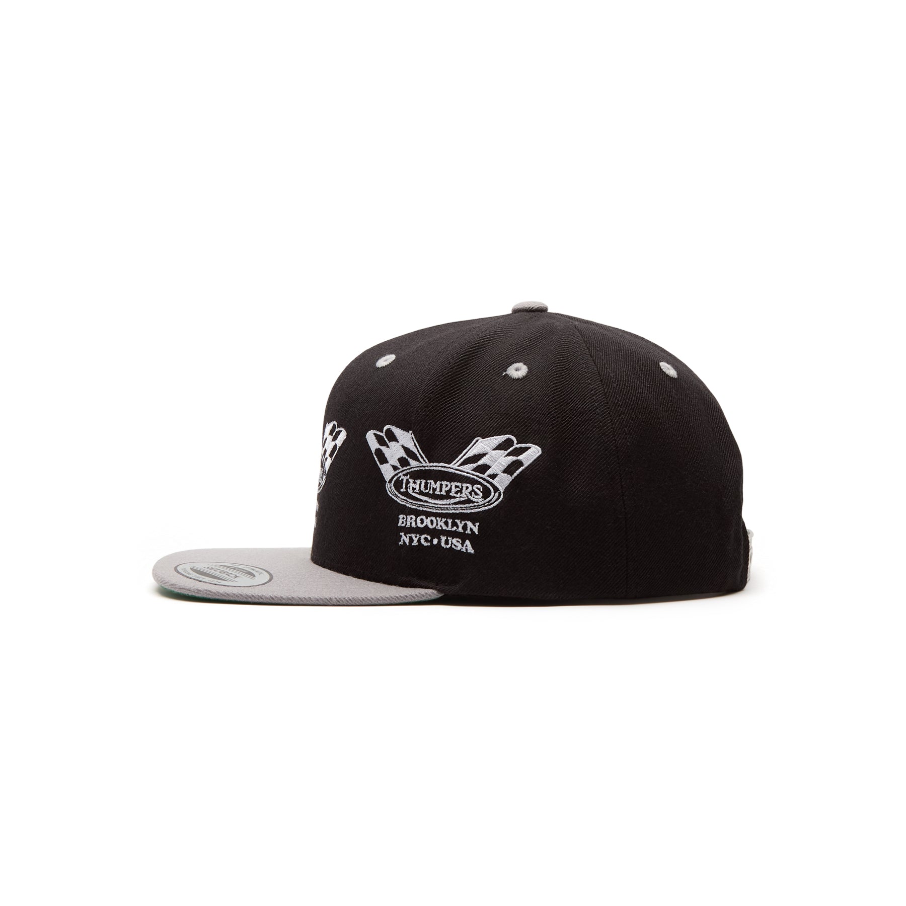 THUMPERS NYC Checked Flag 2 Tone Cap (Black)