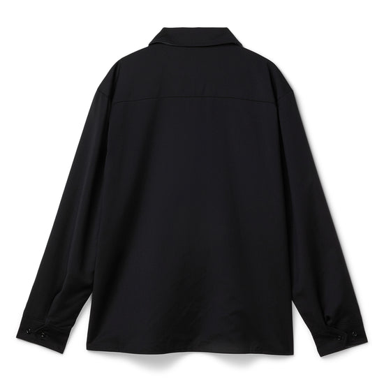 Grand Collection Reversible Wool Overshirt (Charcoal/Black)