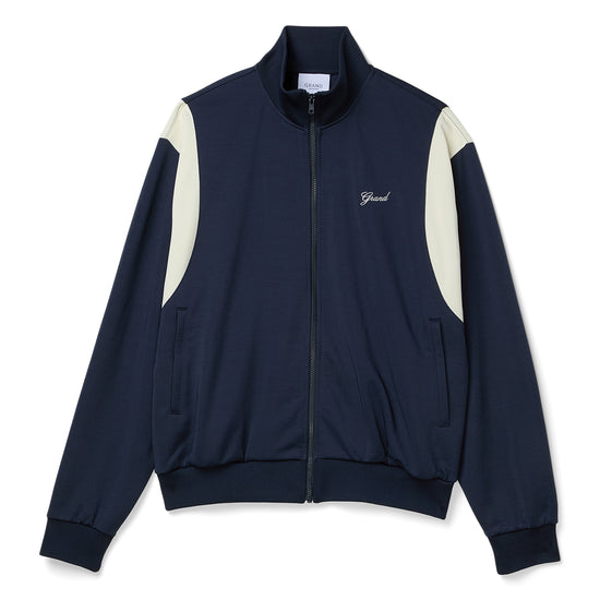Grand Collection Tricot Track Jacket (Navy/Off White)