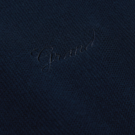 Grand Collection Knit Quarter Zip Sweater (Midnight Navy)