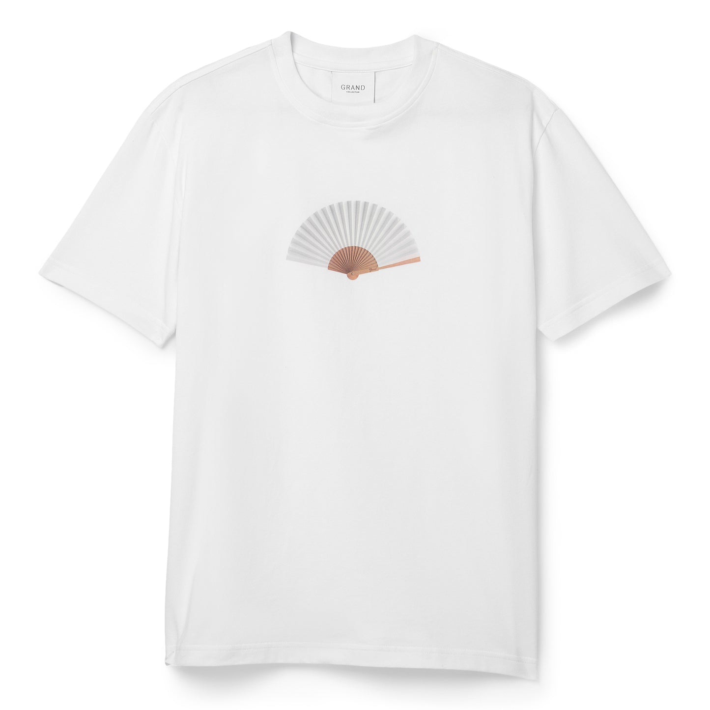 Grand Collection Hand Fan Tee (White)