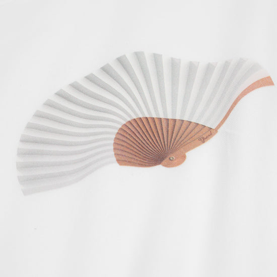 Grand Collection Hand Fan Tee (White)