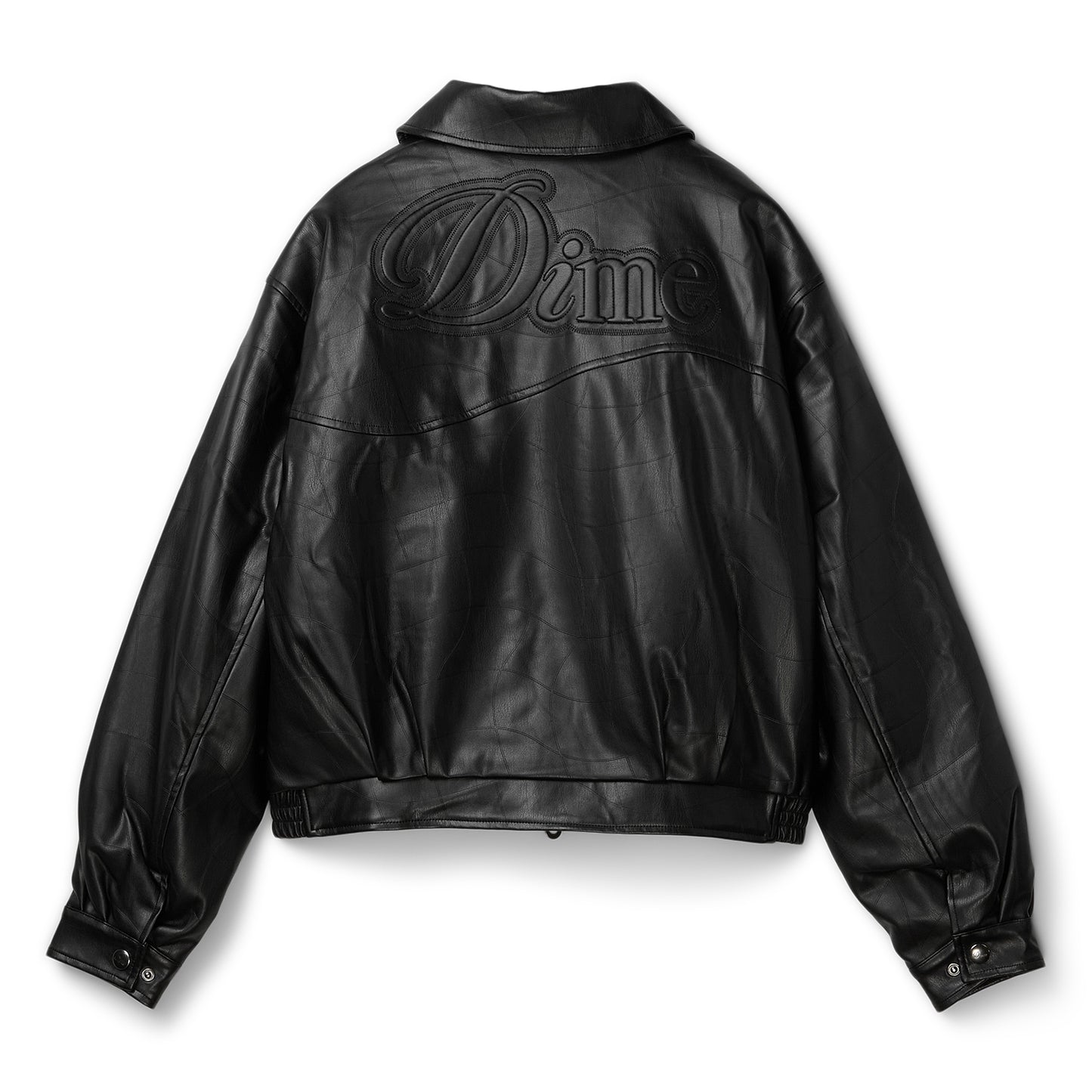 Dime Debossed Wavy Jacket (Black)