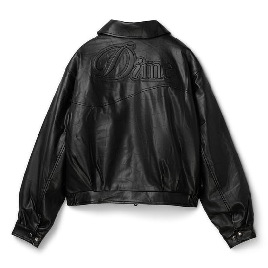 Dime Debossed Wavy Jacket (Black)