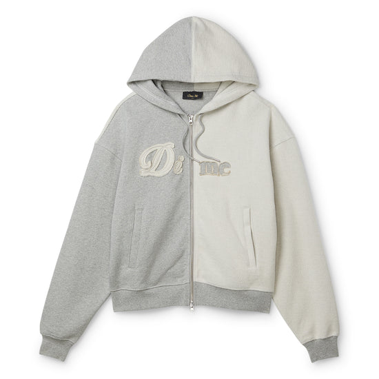 Dime Reverse French Terry Zip Hoodie (Heather Gray)