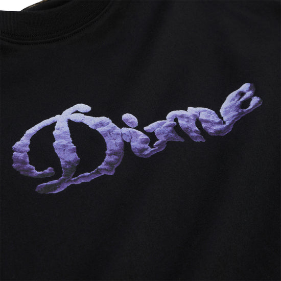 Dime Cursive Cloud T-Shirt (Black)