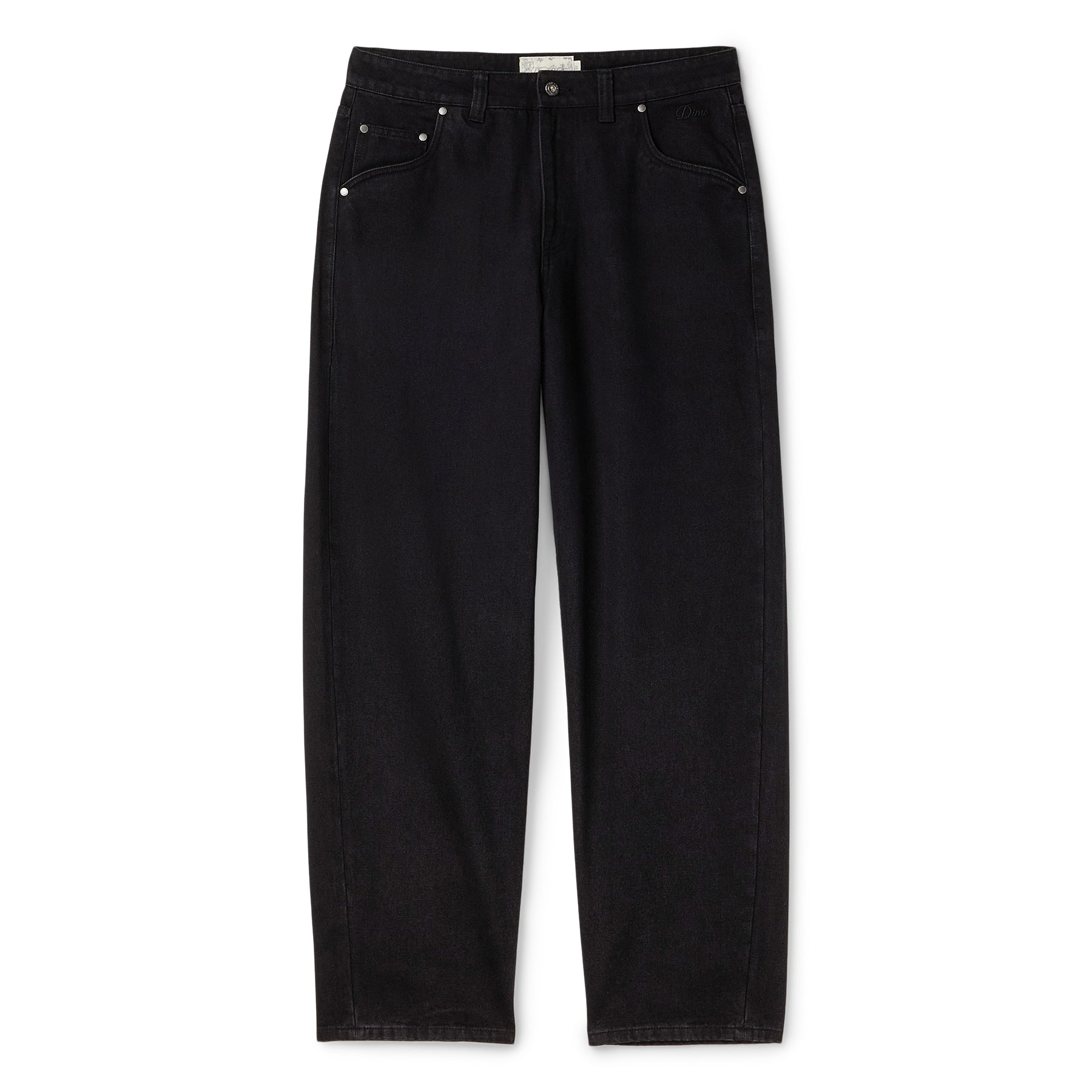 Dime Baggy Denim Pants (Black)