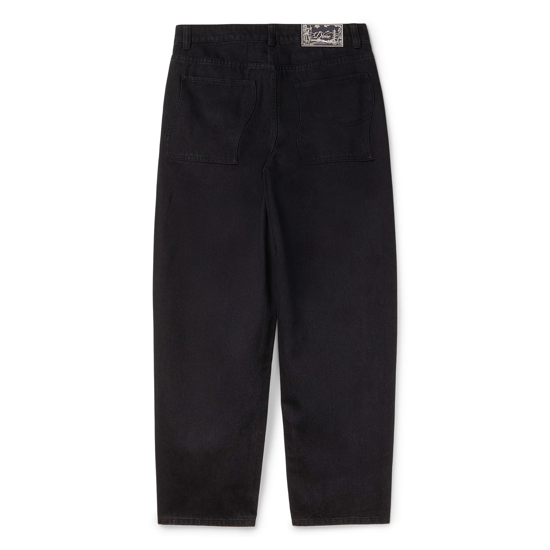 Dime Baggy Denim Pants (Black)