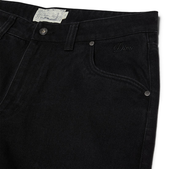 Dime Baggy Denim Pants (Black)