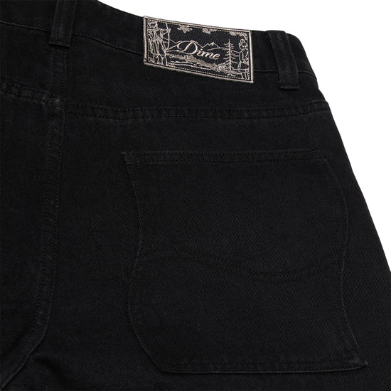 Dime Baggy Denim Pants (Black)