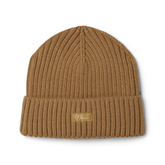 Dime Cursive Rib Beanie (Coffee)