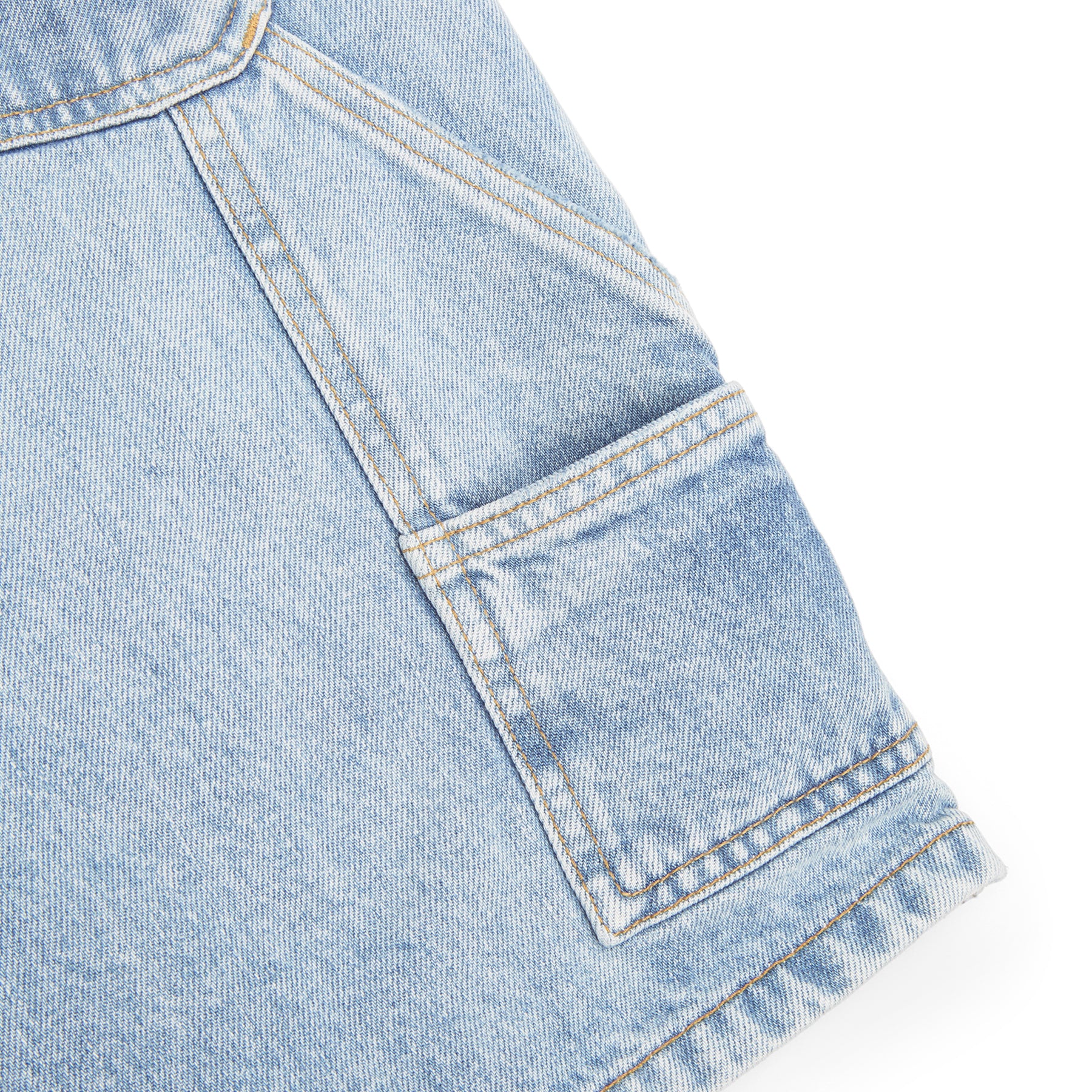 Carhartt WIP Double Knee Short (Blue (Heavy Worn Bleached))