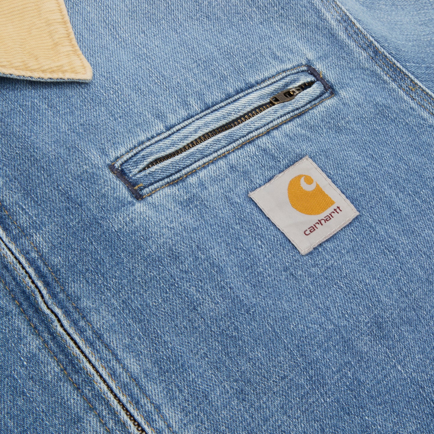 Carhartt WIP OG Detroit Jacket (Blue / Dusty H Brown (Burst Washed))