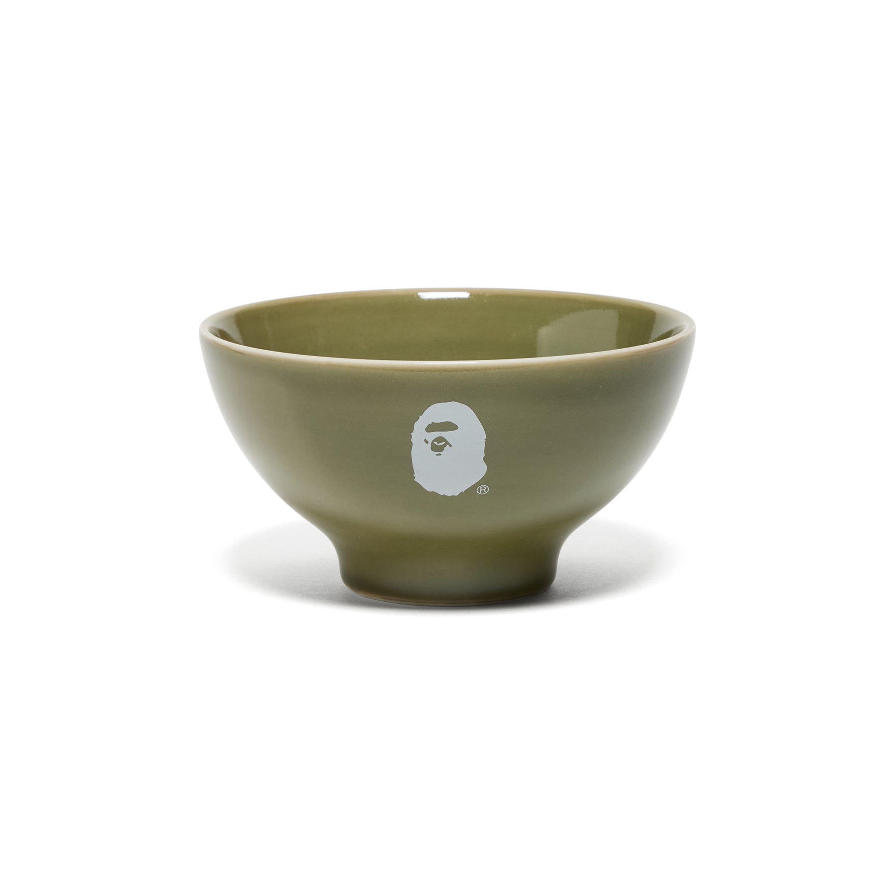 A Bathing Ape Logo Porcelain Soup Bowl (Green)