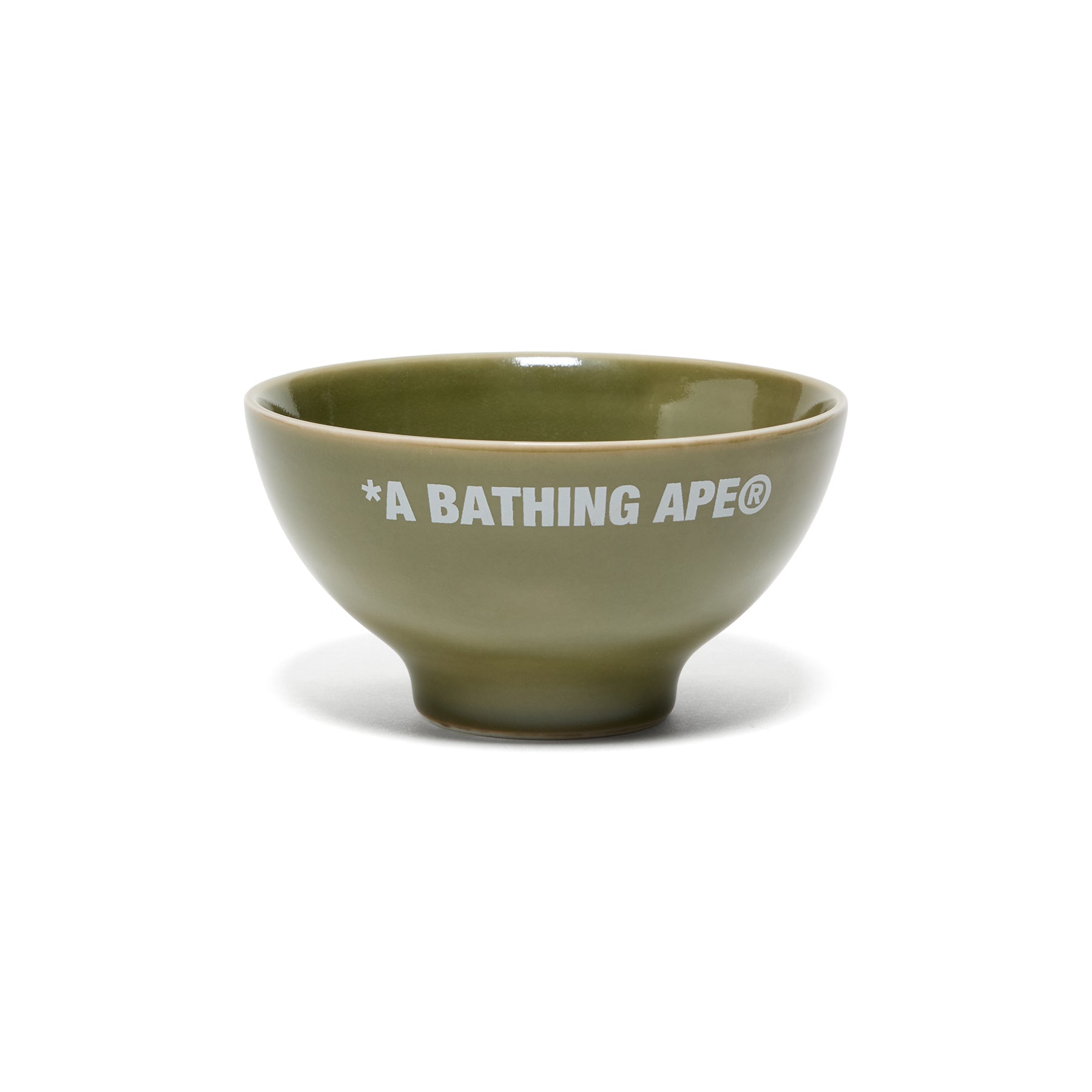 A Bathing Ape Logo Porcelain Soup Bowl (Green)