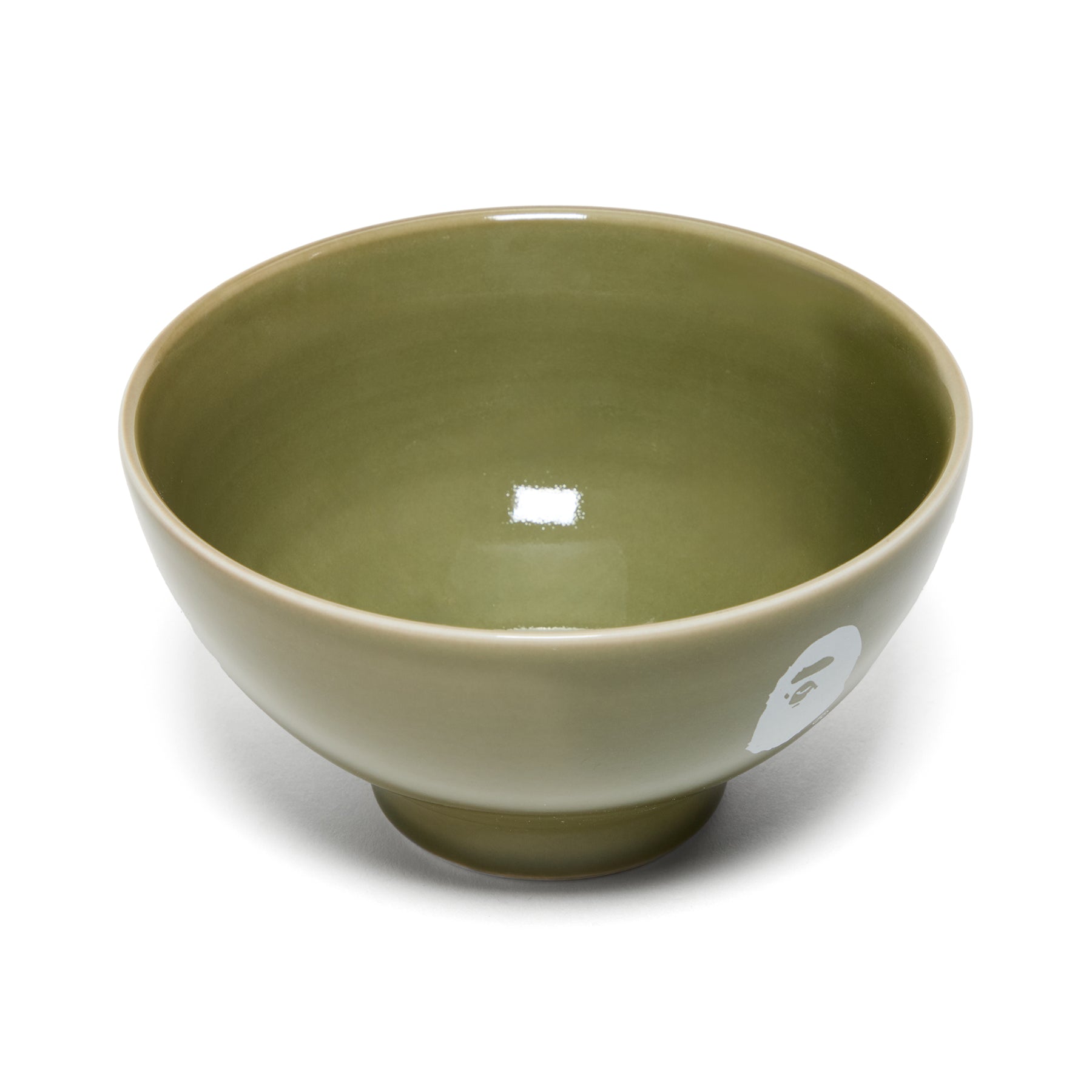 A Bathing Ape Logo Porcelain Soup Bowl (Green)