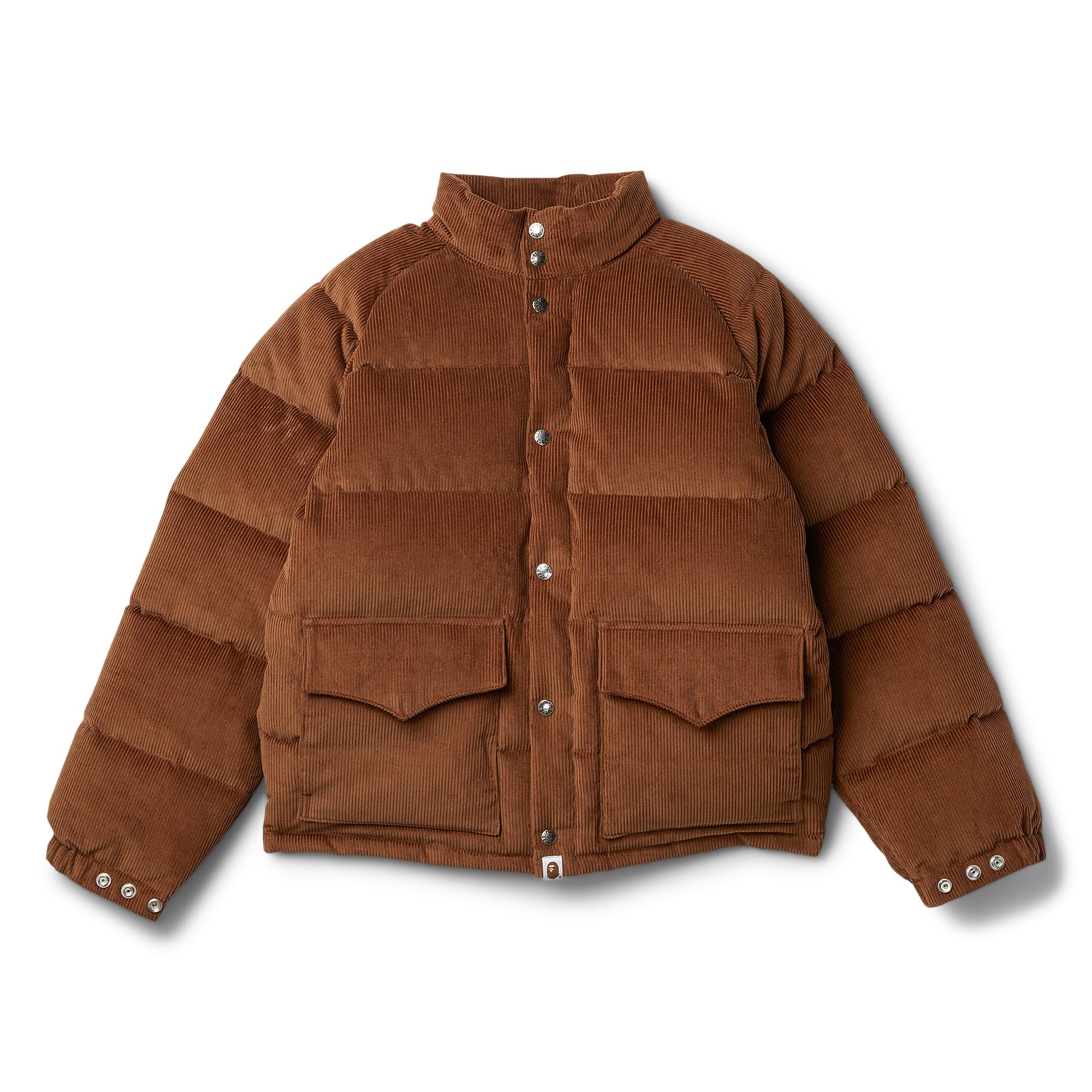 A Bathing Ape Corduroy Classic Down Jacket (Brown)