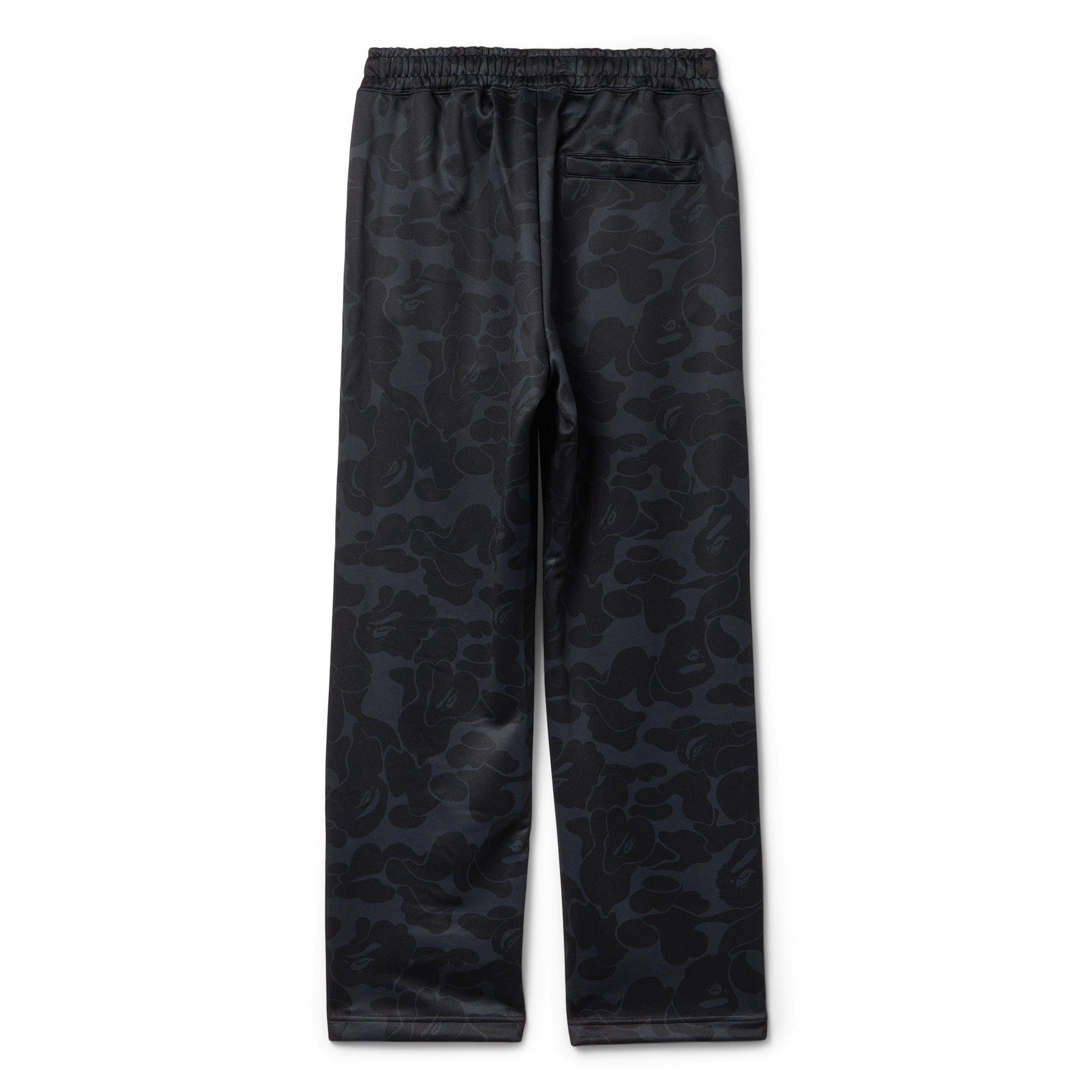 A Bathing Ape Solid Camo Bathing Ape Logo Relaxed Fit Sweat Pants (Black)