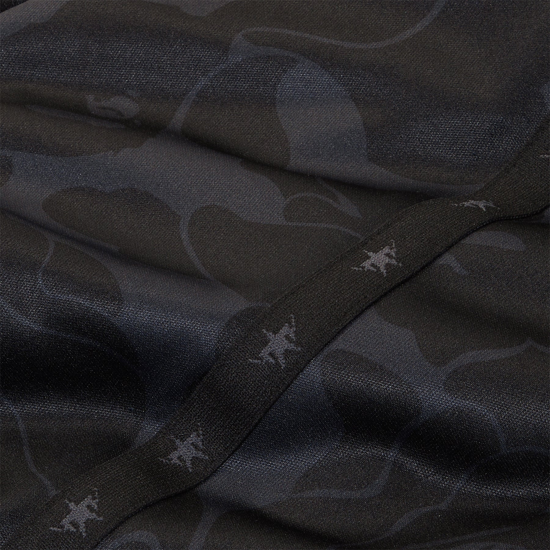 A Bathing Ape Solid Camo Bathing Ape Logo Relaxed Fit Sweat Pants (Black)