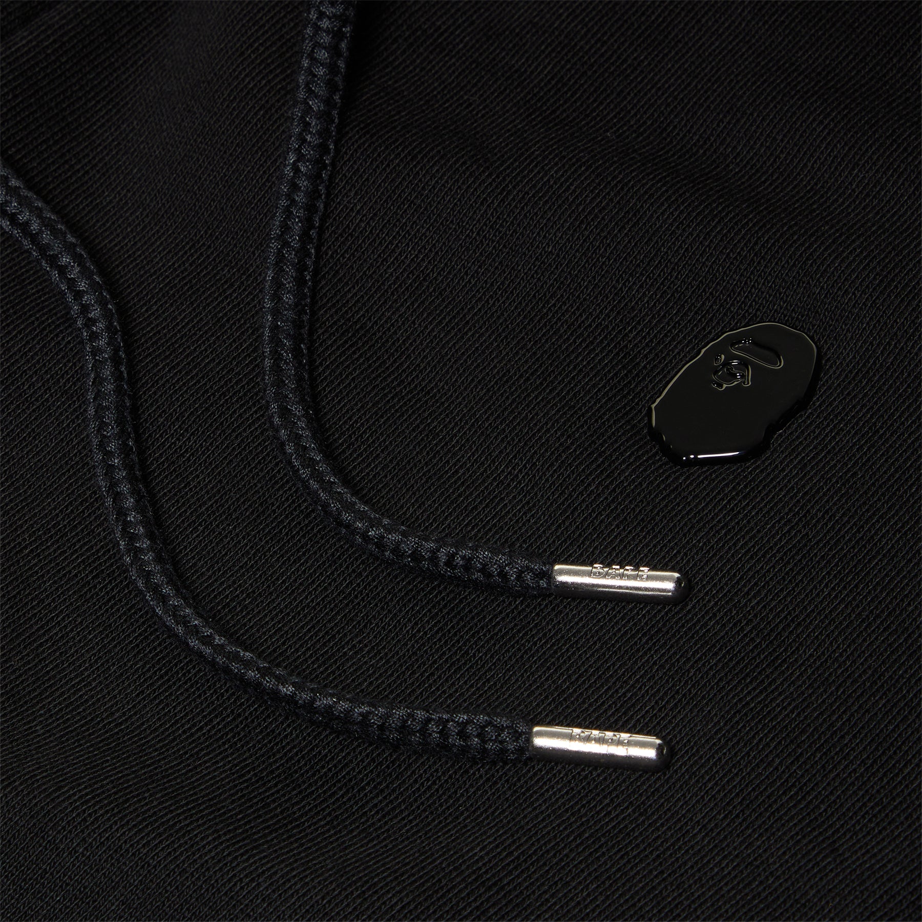 A Bathing Ape One Point Relaxed Fit Full Zip Hoodie (Black)