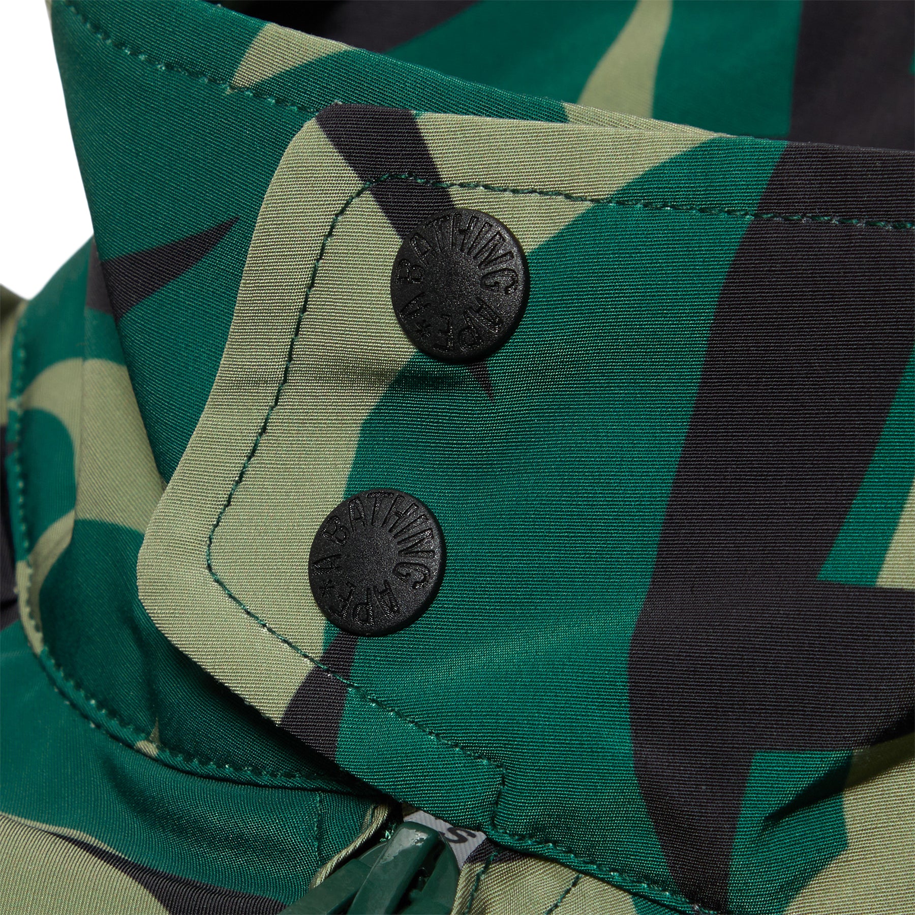 A Bathing Ape Trial Camo Rain Jacket (Green)