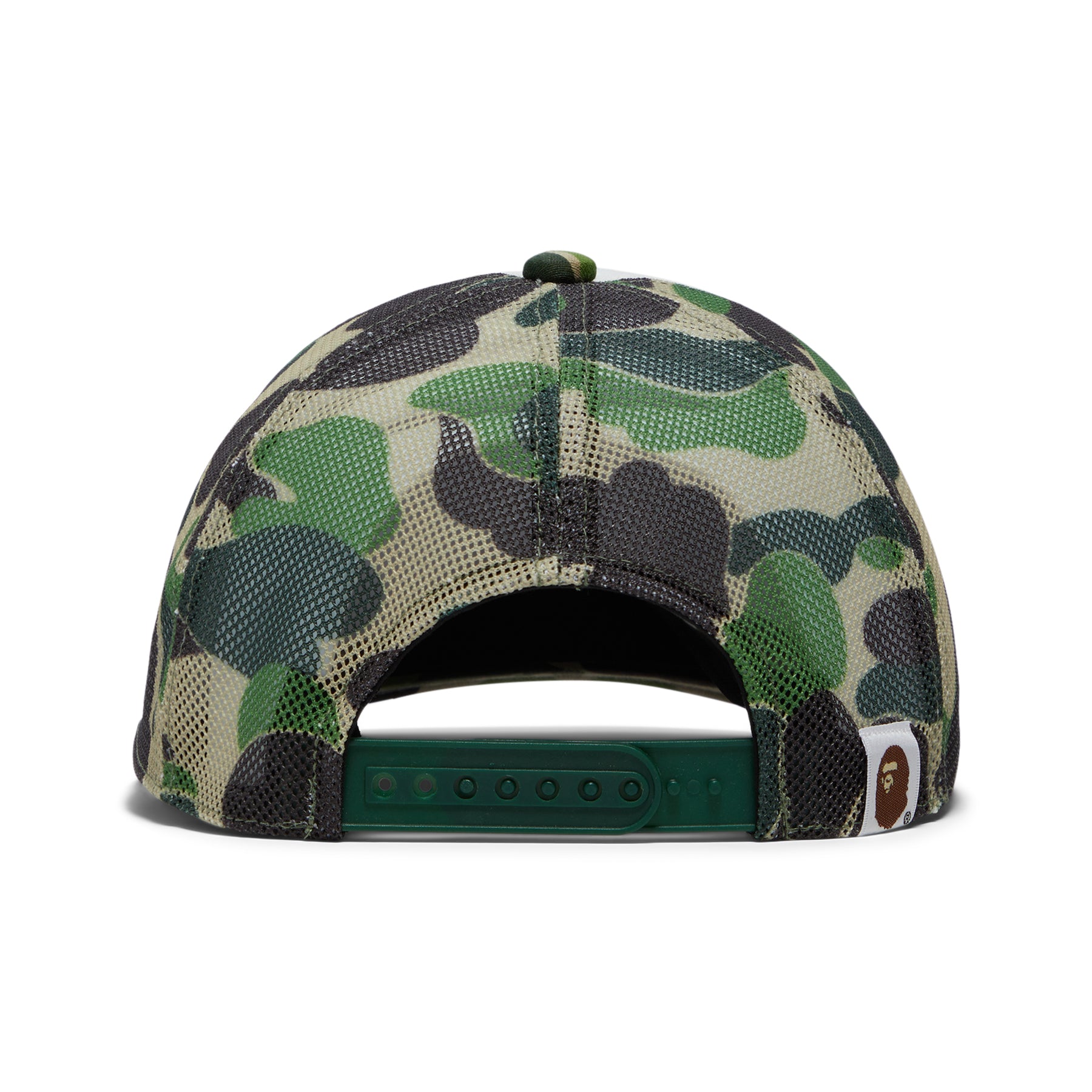 A Bathing Ape ABC Camo Crystal Stone Mesh Cap (Green)