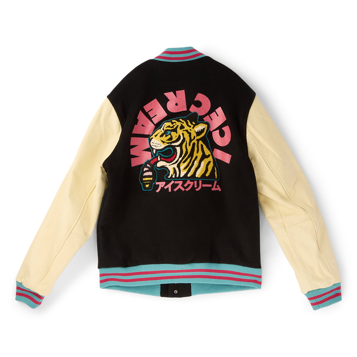 Ice Cream Dipped Varsity Jacket (Black)