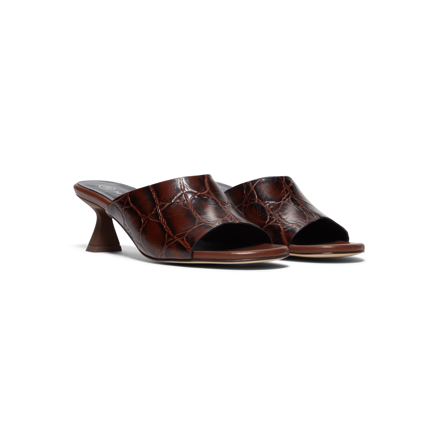 Miista Talita Brown Coco Mule Sandals (Brown)
