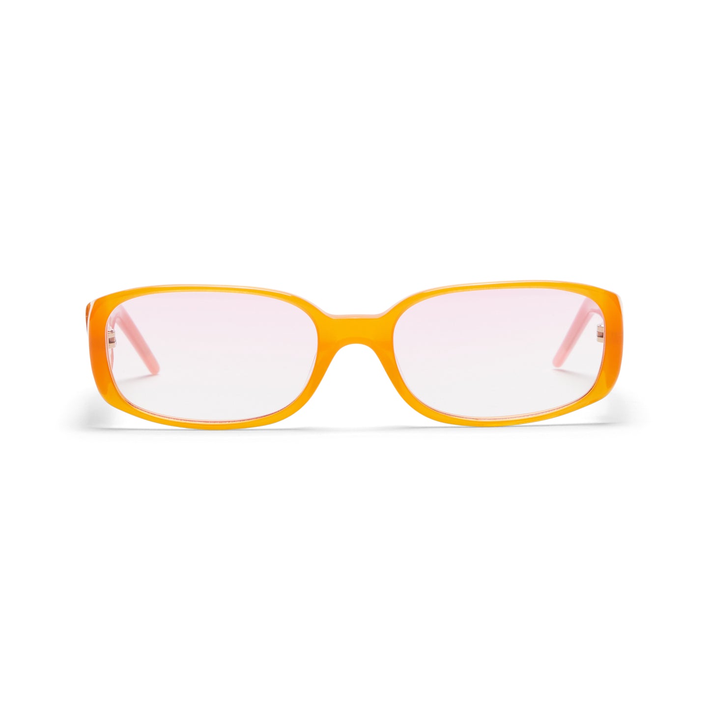 Casablanca Oval Stripe Sunglasses (Orange/Pink)