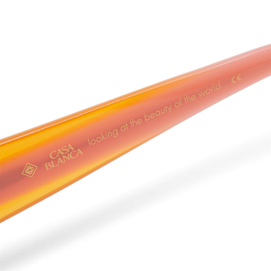 Casablanca Oval Stripe Sunglasses (Orange/Pink)