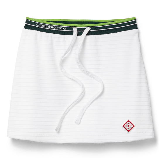 Casablanca Hippie Tennis Skirt (White)