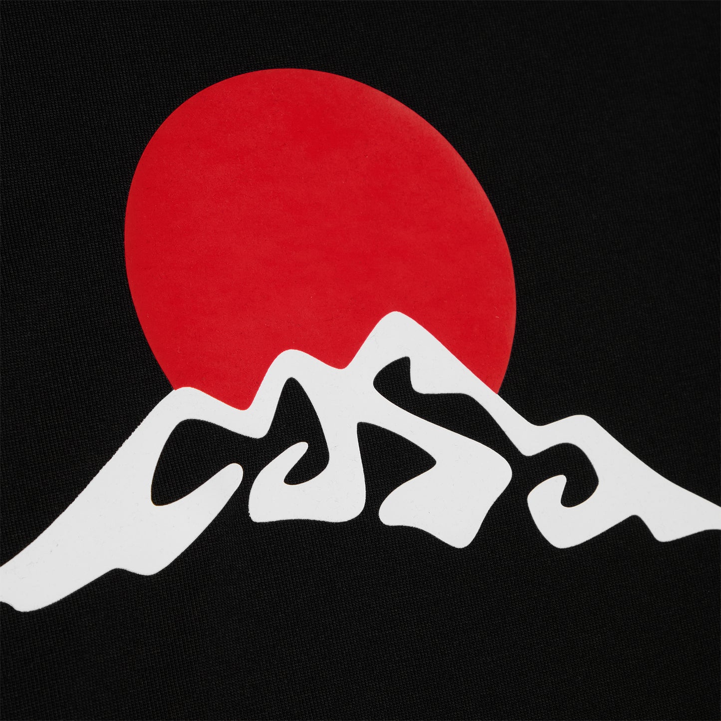 Casablanca Montagne White Snow Printed T-Shirt (Black)