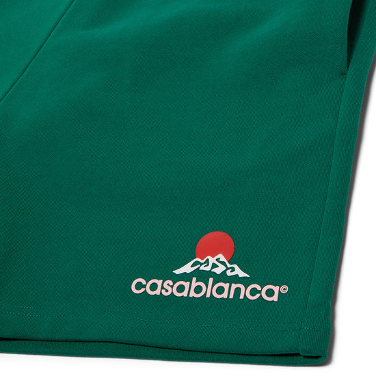 Casablanca Montagne Printed Sweatshorts (Green)